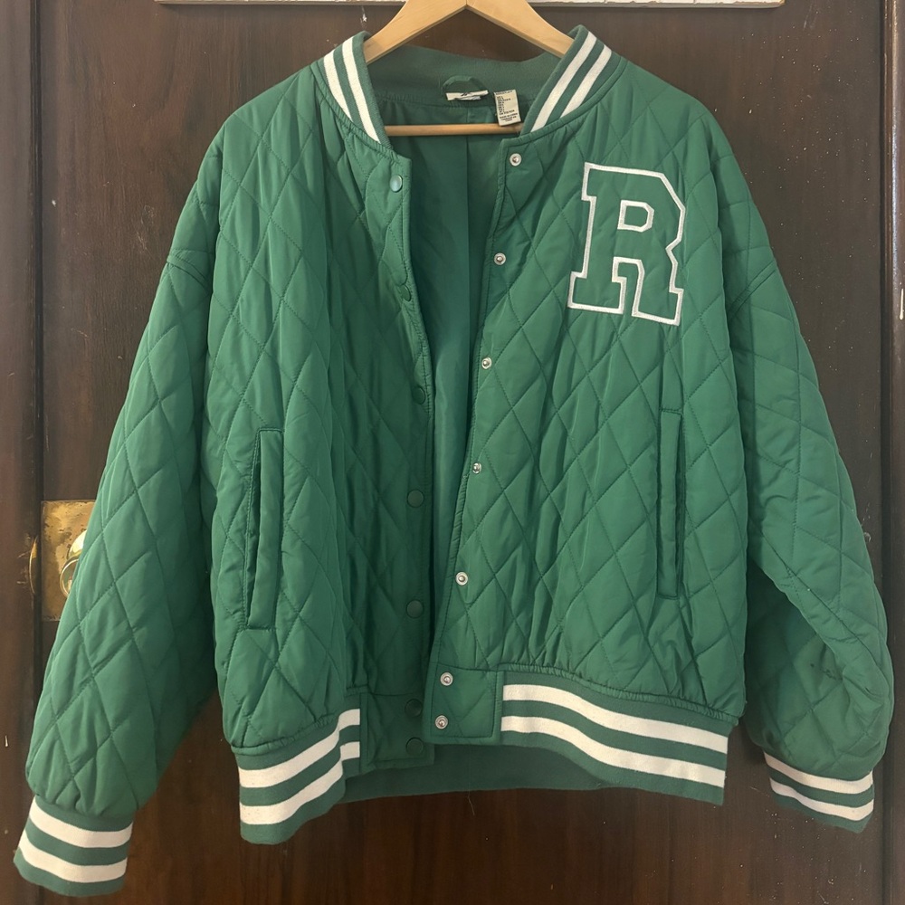 Reebok Green Quilted Jacket